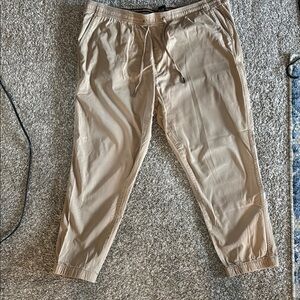 Men's Tan Jogger Pants